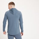 Męska bluza z kapturem zapinana na suwak z kolekcji MP Form – Steel Blue - XXS