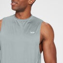 MP Moška daljša majica brez rokavov Training – nevihtno siva - XXS