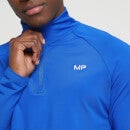 Camiseta con cremallera de 1/4 para hombre de MP - Azul real - XXS