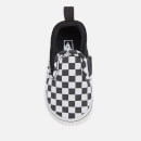 Vans Baby Slip-On V Crib Trainers - Checkerboard Black - UK 1 Baby