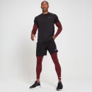 Męskie legginsy treningowe z warstwą bazową z kolekcji Essentials MP – Merlot - XXS