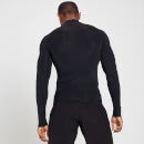 Męska koszulka treningowa z warstwą bazową, długimi rękawami i wysokim dekoltem z kolekcji MP – czarna - XS