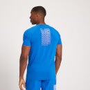 Męski T-shirt treningowy z krótkim rękawem i grafiką z kolekcji MP – True Blue - XXS