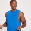 Camiseta sin mangas de entrenamiento con detalle gráfico de MP repetido para hombre de MP - Azul medio