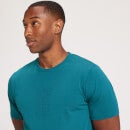 Camiseta de manga corta con detalle gráfico de MP repetido para hombre de MP - Verde azulado oscuro - XXS