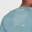 T-shirt d’entraînement à manches courtes MP Run Graphic pour hommes – Bleu gris - XS