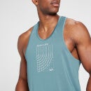 Camiseta de entrenamiento de tirantes Run Graphic para hombre de MP - Azul piedra