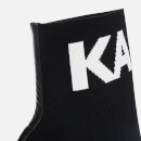 KARL LAGERFELD Women's Pandora Knitted Heeled Shoe Boots - Black