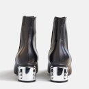 KARL LAGERFELD Women's K-Blok Leather Heeled Chelsea Boots - Black