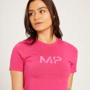 MP Women's Adapt Short Sleeve Crop Top - Magenta - XS