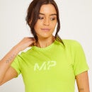 MP Women's Adapt Short Sleeve Crop Top – Acid Lime/grön