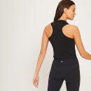 Camiseta corta sin mangas y con espalda nadadora Adapt para mujer de MP - Negro - XXS