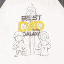 Set de pijama para hombre Best Dad In The Galaxy - Blanco/ Gris