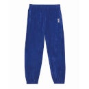 Velour Loose Fit Track Pants- Spectrum Blue