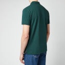 GANT Men's Contrast Collar Pique Polo Shirt - Tartan Green - S