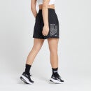 MP Women's Run Life Training Shorts - Black/ White