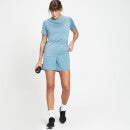 Pantalón corto de entrenamiento Run Life para mujer de MP - Azul piedra/Blanco - XXS