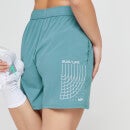 MP ženske kratke hlače za trening Run Life - kamnito modra/bela - XXS