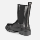 Ash Women's Storm Leather Mid Calf Chelsea Boots - Black/Black - UK 8