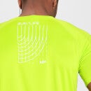 Męski T-shirt treningowy z krótkimi rękawami z nadrukiem z kolekcji Run Graphic MP – Acid Lime - XXS