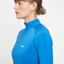 Damska bluza treningowa z suwakiem 1/4 z kolekcji MP – Royal Blue - XXS