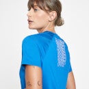 Dámske športové tričko MP Repeat – kráľovské modré - XXS
