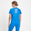Camiseta de entrenamiento con gráfico de MP repetido para mujer de MP - Azul real - XXS
