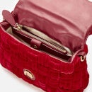 Pinko Women's Mini Puff Weave Velvet Shoulder Bag - Red