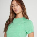 Damski T-shirt treningowy z kolekcji Performance MP – Ice Green Marl with White Fleck