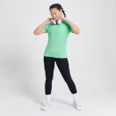 Damski T-shirt treningowy z kolekcji Performance MP – Ice Green Marl with White Fleck - XXS