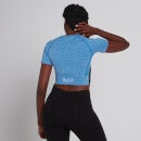 T-shirt court à manches courtes MP Curve pour femmes – Bleu pur - XXS