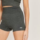 MP Curve Booty-Shorts mit hohem Bund für Damen - Schwarz-grau meliert - S