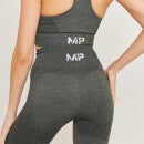 MP Curve 3/4-Leggings mit hoher Taille für Damen - Schwarz-grau meliert - XXS