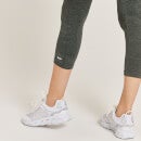 MP Curve magasított derekú, 3/4-es női leggings - Karbon melír - XS