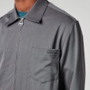 Lanvin Men's Zipped Shirt - Elephant Grey - 39/15.5inch