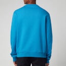 Lanvin Men's Paris Embroidered Sweatshirt - Pristine Blue