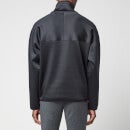 AMI Men's Paris Embroidered Half-Zip Sweatshirt - Black - M