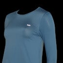 Damski T-shirt z długimi rękawami z kolekcji Velocity MP – Stone Blue - XS