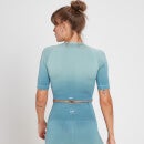 Crop top sans coutures MP Velocity Ultra pour femmes – Bleu gris - XXS