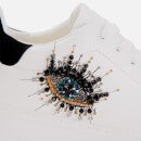 Kurt Geiger London Women's Laney Eye Leather Flatform Trainers - White
