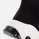Kurt Geiger London Women's Lettie Knit Sock Hi-Top Trainers - Black/White