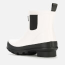 Kurt Geiger London Women's Sleet Short Wellie Chelsea Boots - White/Black - UK 3