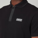 Barbour International Men's Transmission Zip Polo Shirt - Black - S