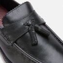 Walk London Men's Sean Leather Tassel Loafers - Black - UK 8