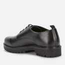 Walk London Men's Sean Leather Derby Shoes - Black