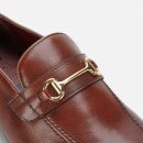 Walk London Men's Terry Trim Leather Loafers - Brown - UK 7