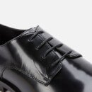 Walk London Men's Alex Leather Hi-Shine Leather Derby Shoes - Black - UK 7