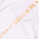 Camiseta unisex con cinta de advertencia de edición limitada de Jurassic Park - Blanco