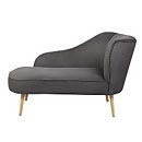 Chaise Longue Grey Homebase