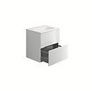 House Beautiful ele-ment(s) 600mm Wall Mounted Vanity Unit with Basin - Gloss White